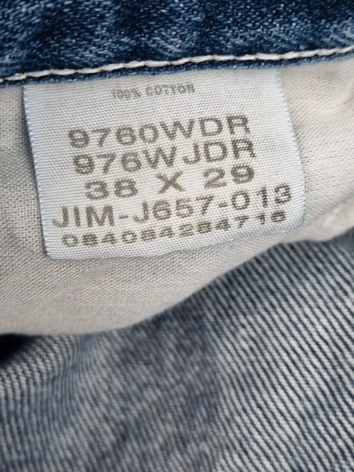 Jean Wrangler bleu – Taille 38x29 US / 48 FR Homme (mesures en photos) - photo numéro 8