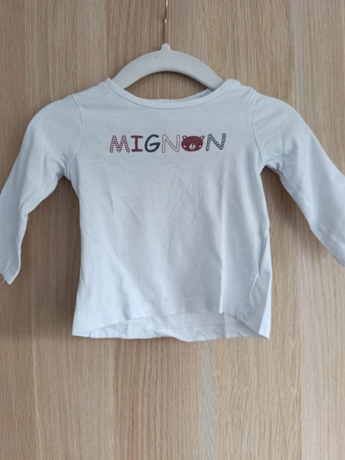 Tee shirt Mignon 3 mois