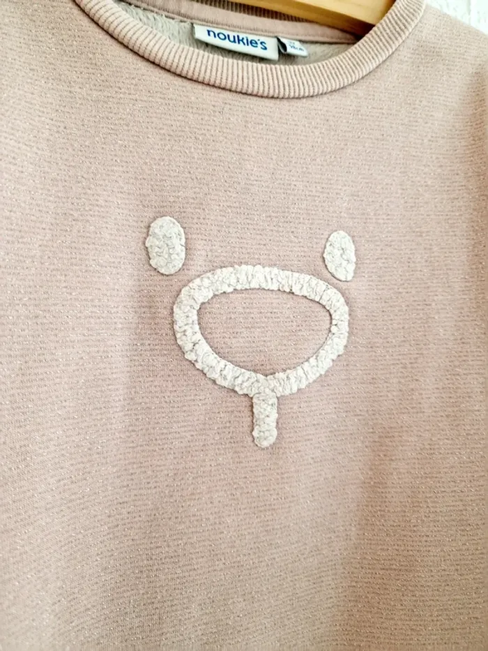 Noukie's - Pull doublé polaire, manches longues, col rond - Rose (3 ans) - photo numéro 3