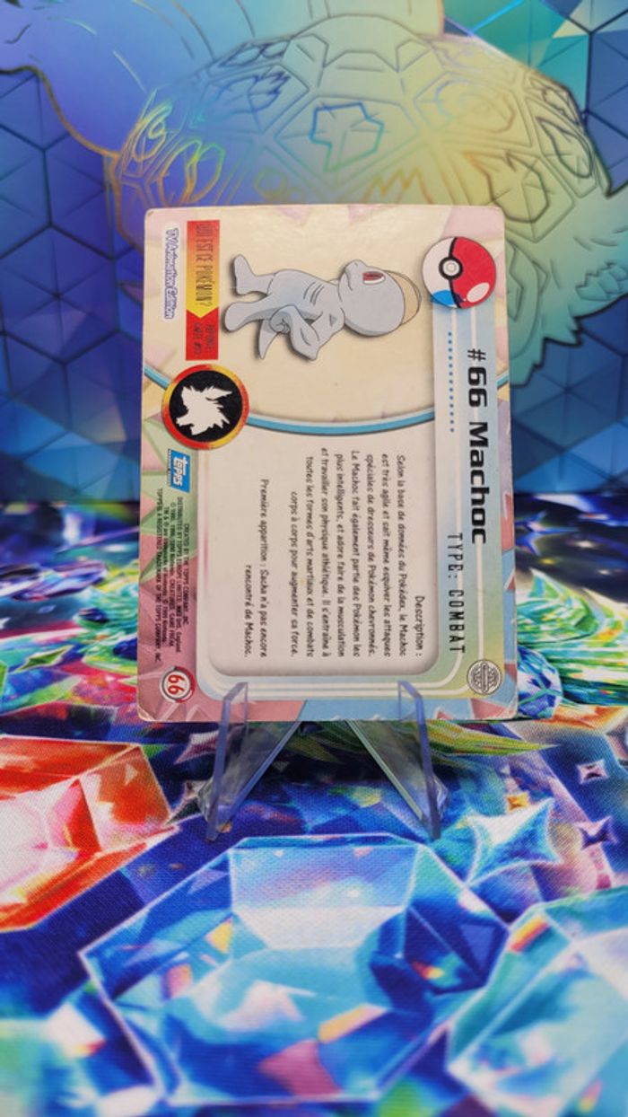 Carte Pokémon Topps n°66 Machoc Series 1 FR - photo numéro 2
