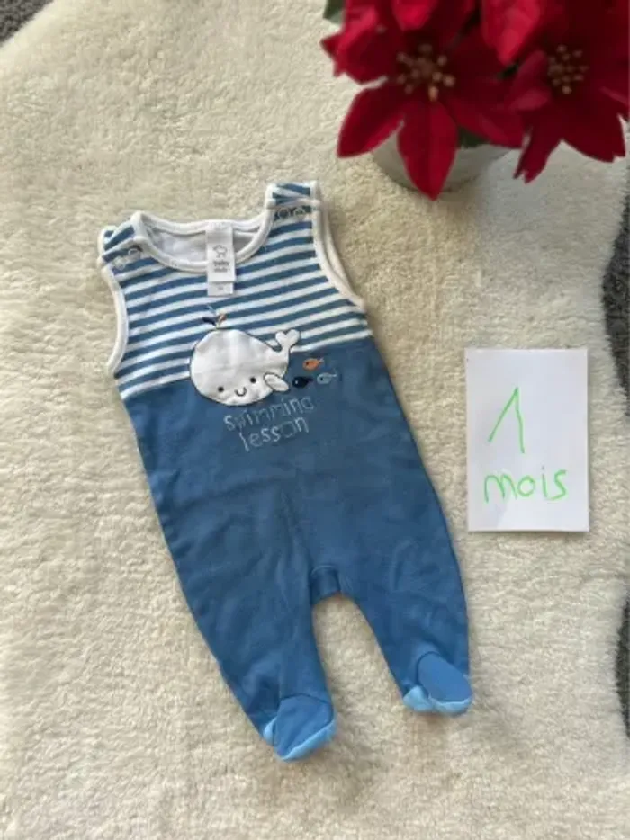 Barboteuse ~ baby club ~ 1 mois
