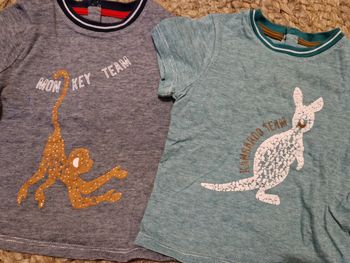 Lot de 2 t shirts taille 6 mois obaibi