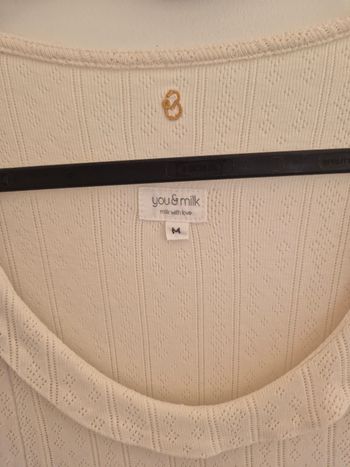 Body you&milk taille M pointelle avec ouvertures allaitement