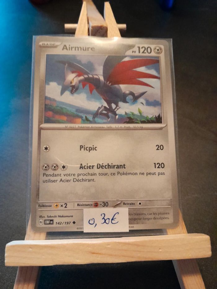 Carte Pokémon Airmure 142/197 - photo numéro 1