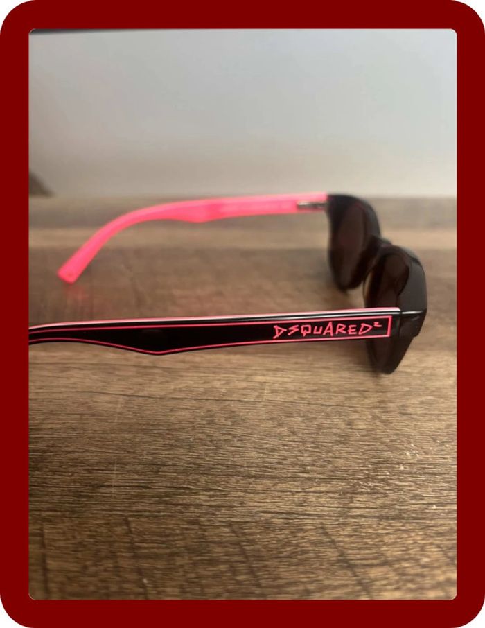 Lunette de soleil Dsquared2 marron rose - photo numéro 4