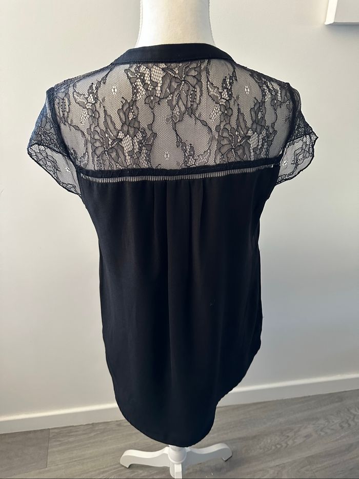 Blouse gothique en dentelle noire T38 M - photo numéro 4