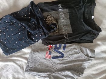 Lot de 3 t-shirts fun et décontractés