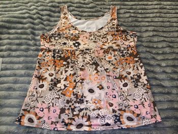 Débardeur motif fleurs XXL