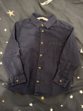 Chemise bleu marine _ 3/4 ans