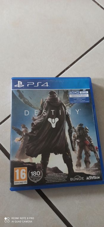 Jeu ps4 destiny