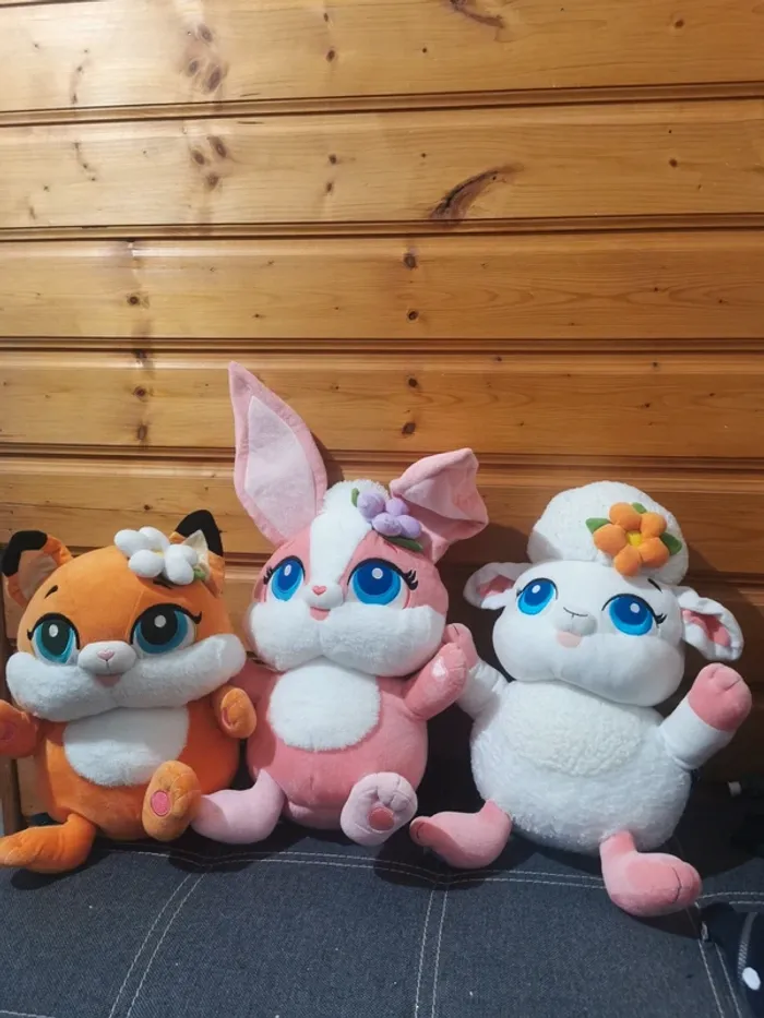 Lot 3 grosses peluches Enchantimals