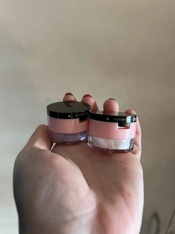 Glitter paillettes festival  blanc et violet neuf asos