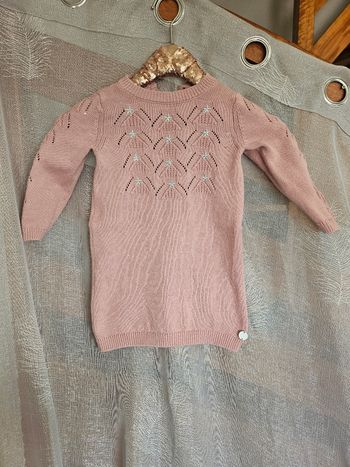 Robe pull en maille pour fille