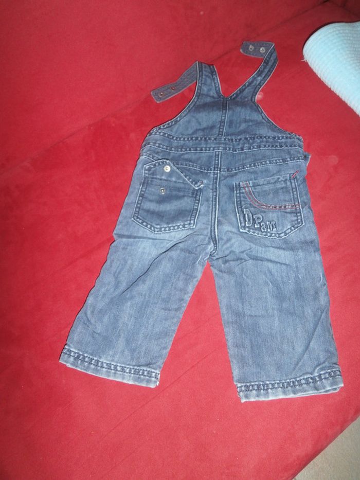 Salopette en jean's doublée garçon - photo numéro 4