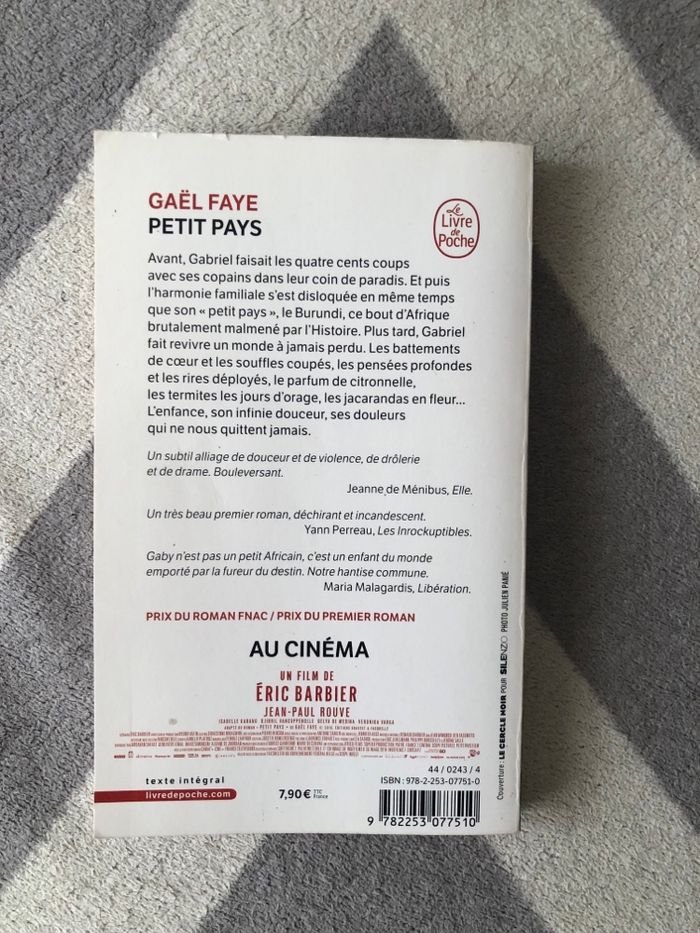Livre Gaël faye le petit pays - photo numéro 2