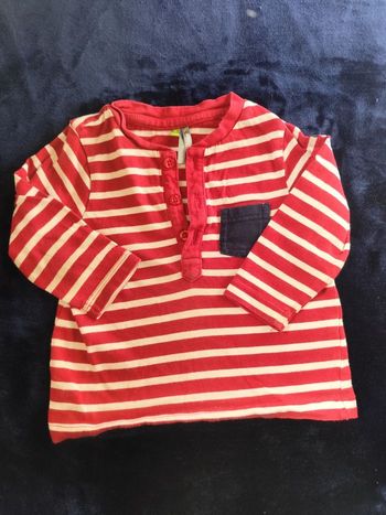 T shirt manches longues, pull fin orchestra 12 mois