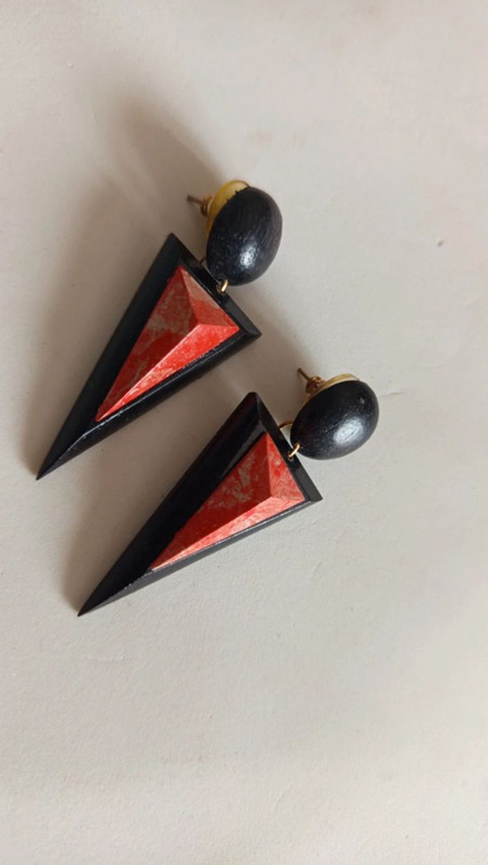 Boucles d'oreilles triangle vintage