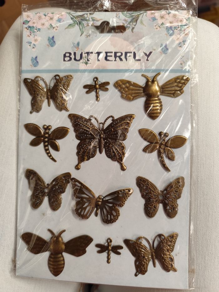 Scrapbooking papillon métal
