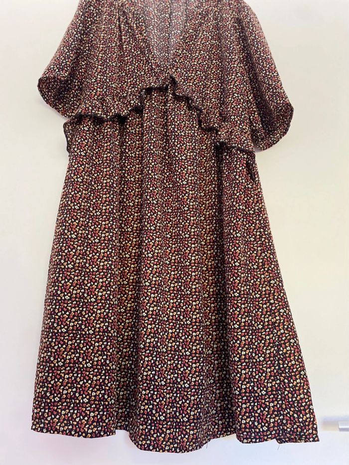 Robe noire et coloré à volants Cherry paris - photo numéro 4
