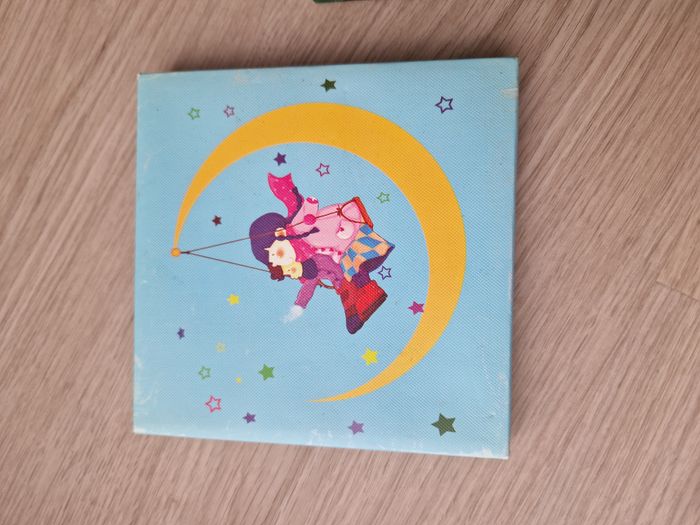 Lot de 2 Mini Tableaux Décoratifs Enfants - Thème Doux Rêves Nature et Lune - photo numéro 3