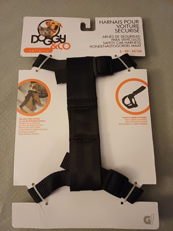 Harnais chien pour voiture sécurisé 