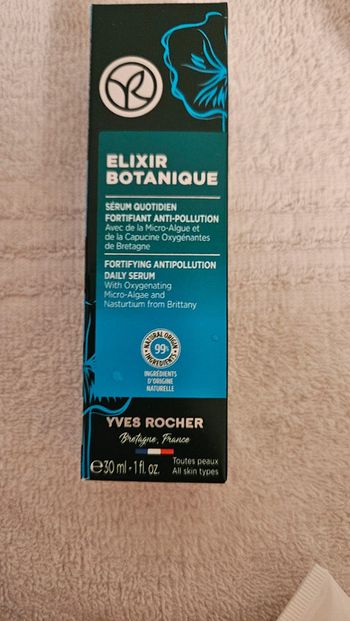 Elix botanique sérum quotidien antipollution Yves Rocher neuf