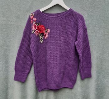 Pull violet taille L