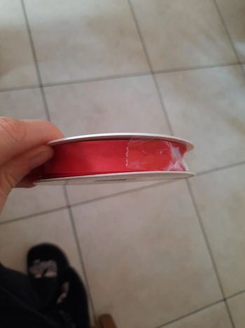 Biais satin 18mm rouge