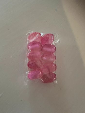 Perle en plastique plate