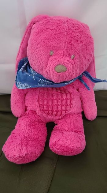 Grand Doudou lapin rose TEX BABY