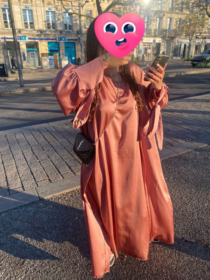 Ensemble kimono rose taille unique