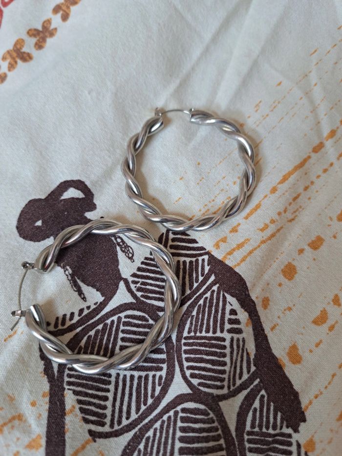 Boucles d'oreilles créole - photo numéro 2