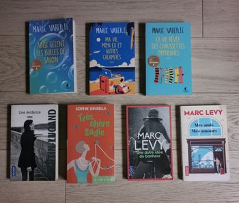 7 romans dont 3 de Marie Vareille et 2 de Marc Levy