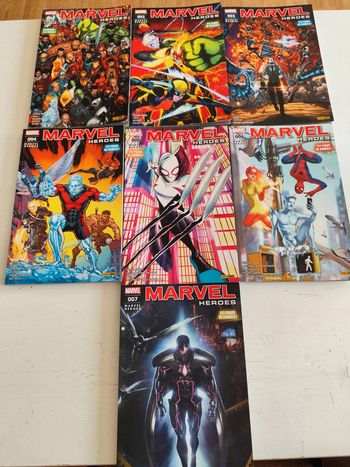 Lot comics Marvel Heroes tome 1 à 7 mai 2018 à novembre 2019