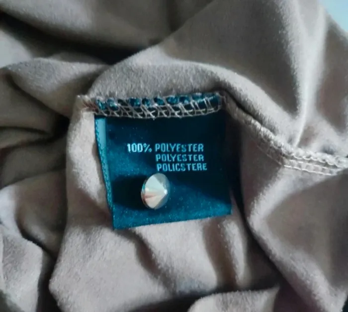 Robe daim avec clou et strass manches trois quart femme c - photo numéro 8