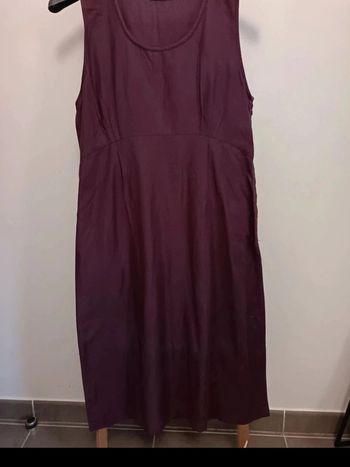 Robe longue aubergine
