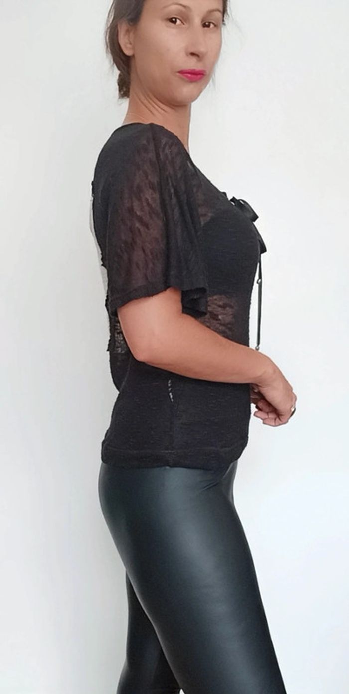 Top voile tête de mort - photo numéro 4