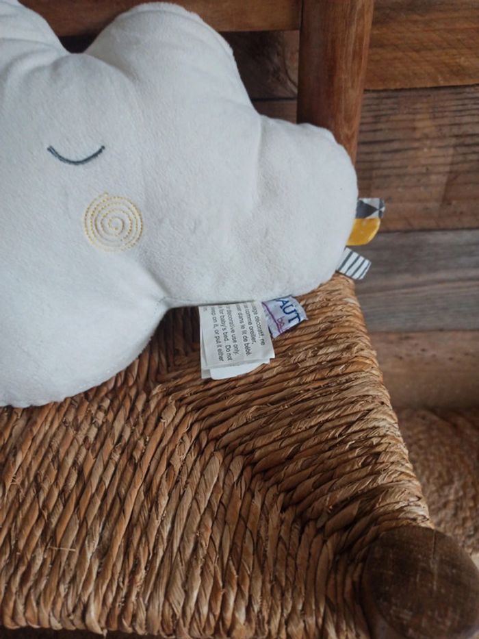Peluche coussin nuage sauthon tbe - photo numéro 3