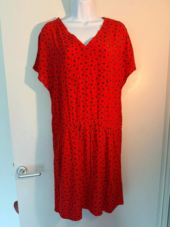 Robe rouge à motifs Promod