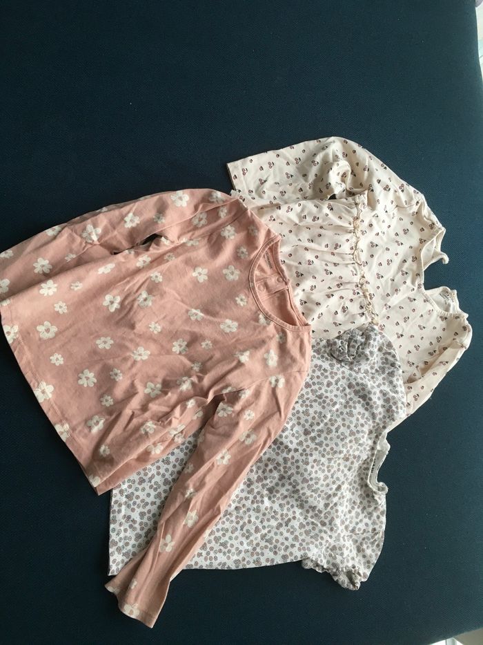 Lot tee shirt et blouse 3 ans manches longues