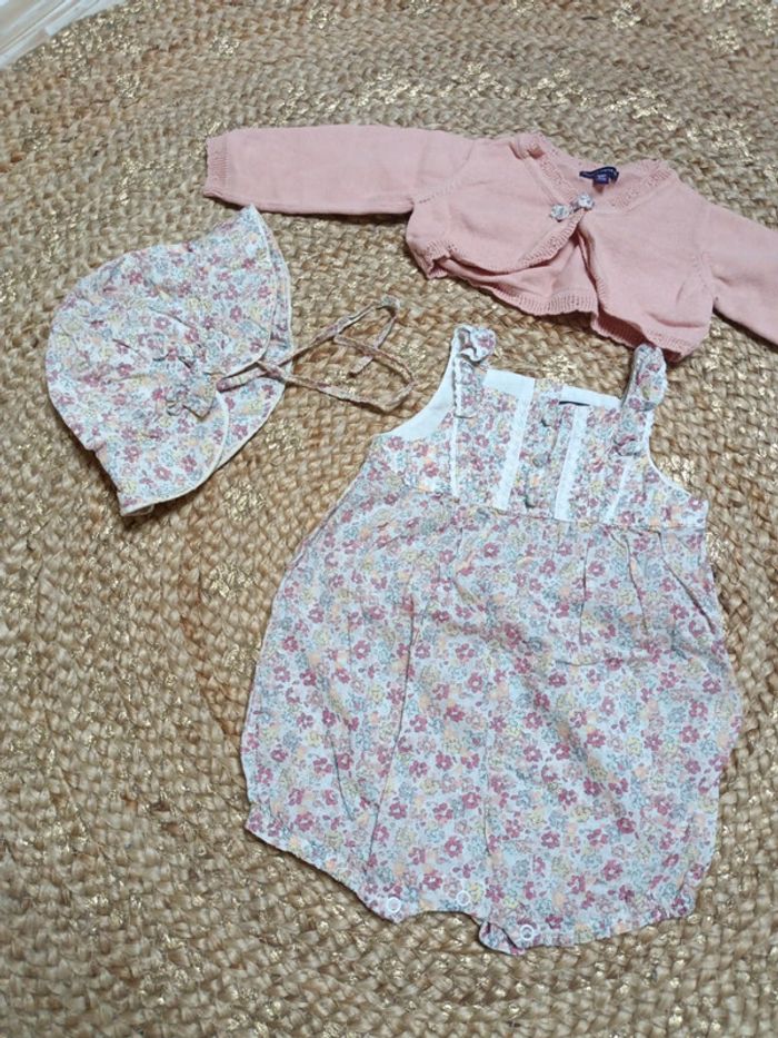 Magnifique ensemble bloomer sergent major fille 9m - photo numéro 2