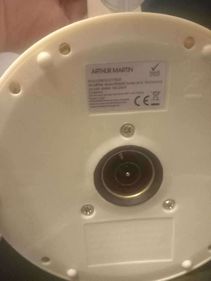 Bouilloire électrique Arthur Martin - photo numéro 10