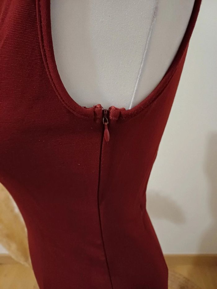 Robe chic Bordeaux avec strass L Mode taille S 36 - photo numéro 5