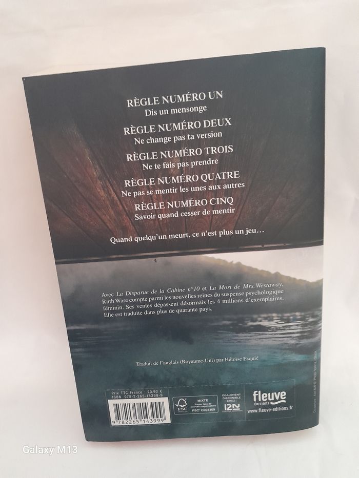 Les cinq règles du mensonge Ruth Ware - photo numéro 4