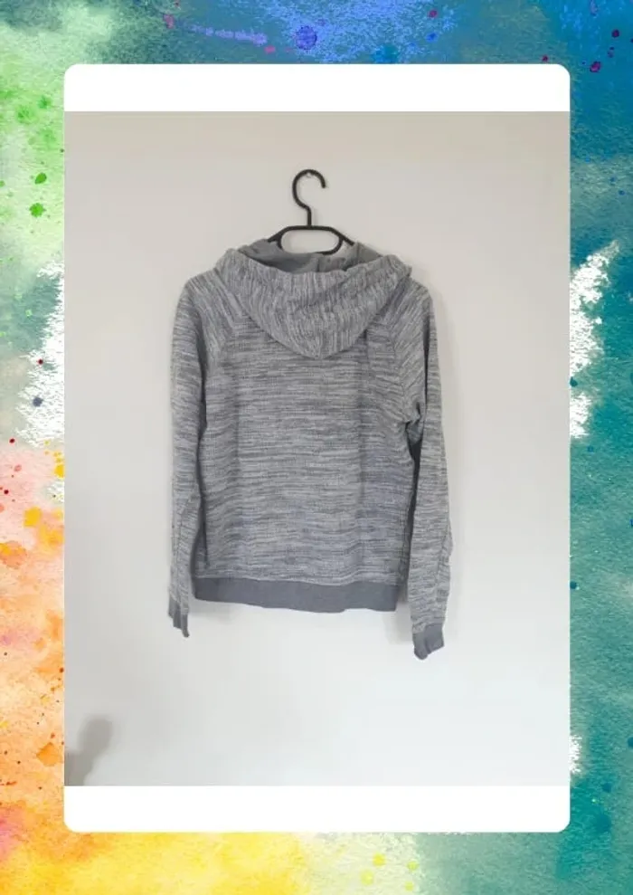 Sweat zippe a capuche XS ado - photo numéro 4