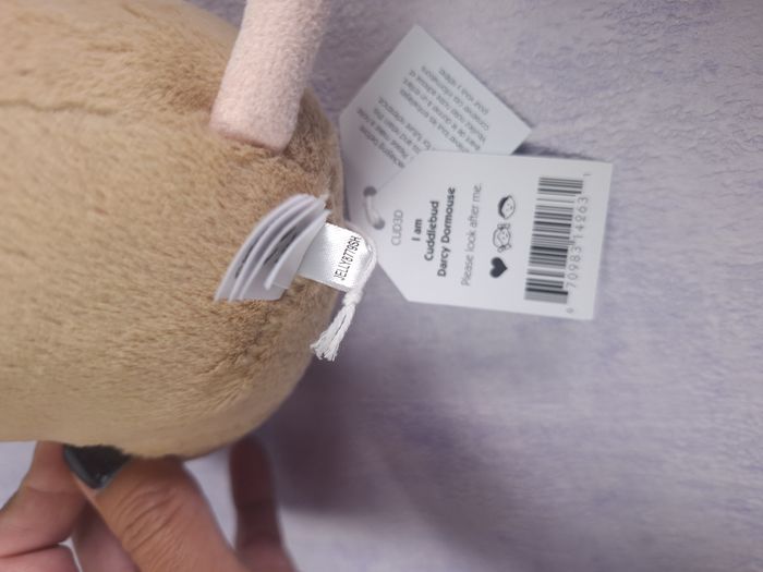 peluche jellycat souris Cuddlebud Darcy Dormouse CUD3D retired NWT mouse souris - photo numéro 7