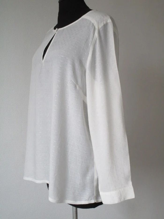 Blouse blanc cassé Cyrillus 42 NEUVE - photo numéro 5