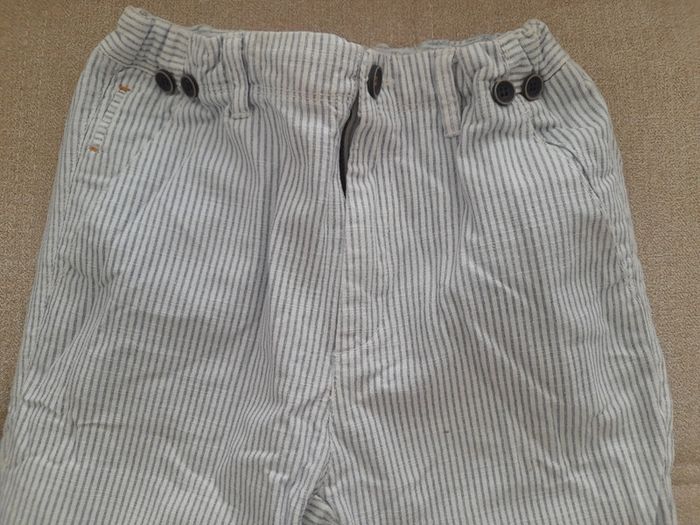 Pantalon rayé neuf garçon 9/10 ans Zara - photo numéro 2