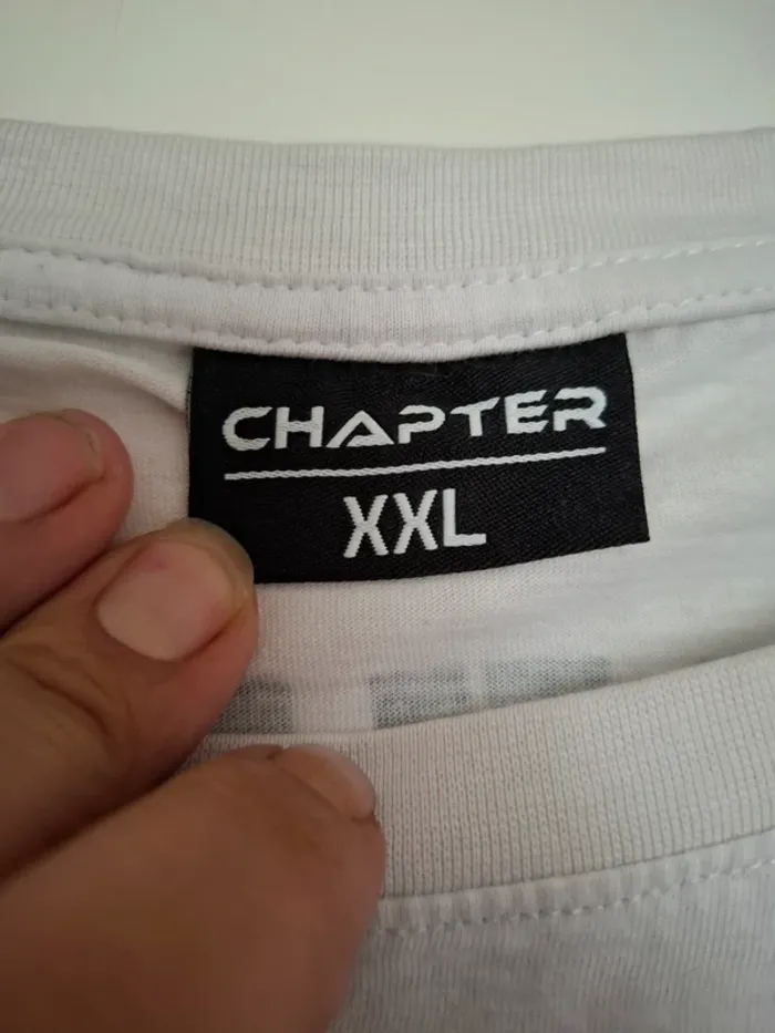 T shirt wit maat 2XL Chapter - photo numéro 4