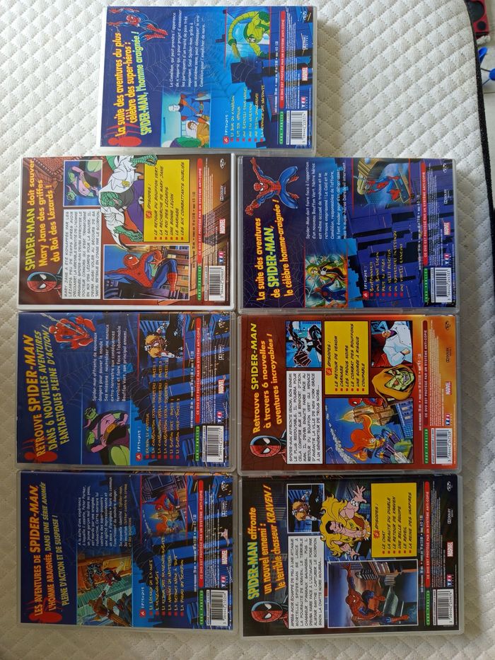 Lot 7 DVD spiderman série animée année 90 - photo numéro 2